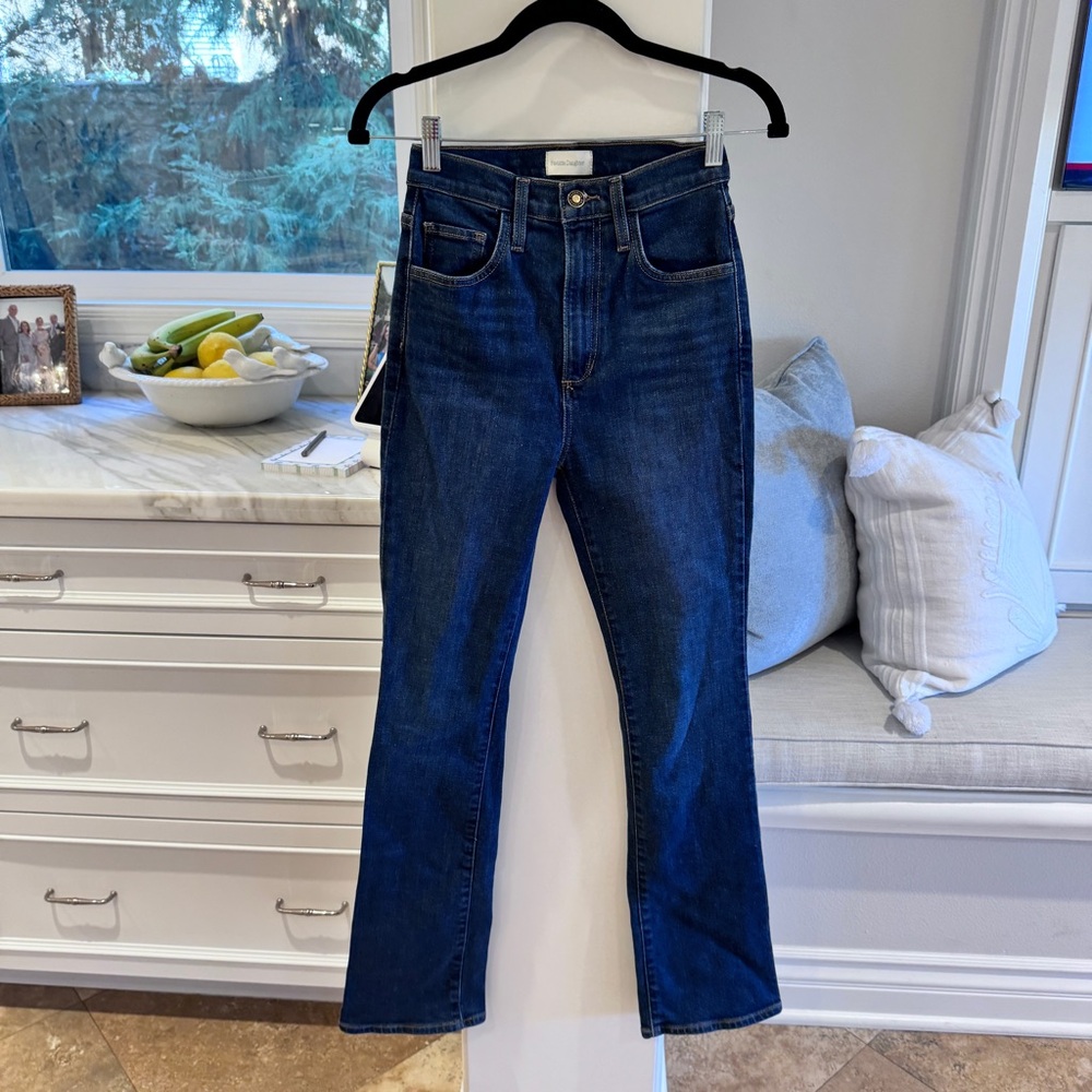 Favorite Daughter Dark Blue Boot Cut Jeans